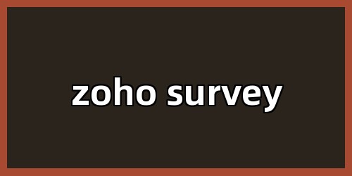 zoho survey